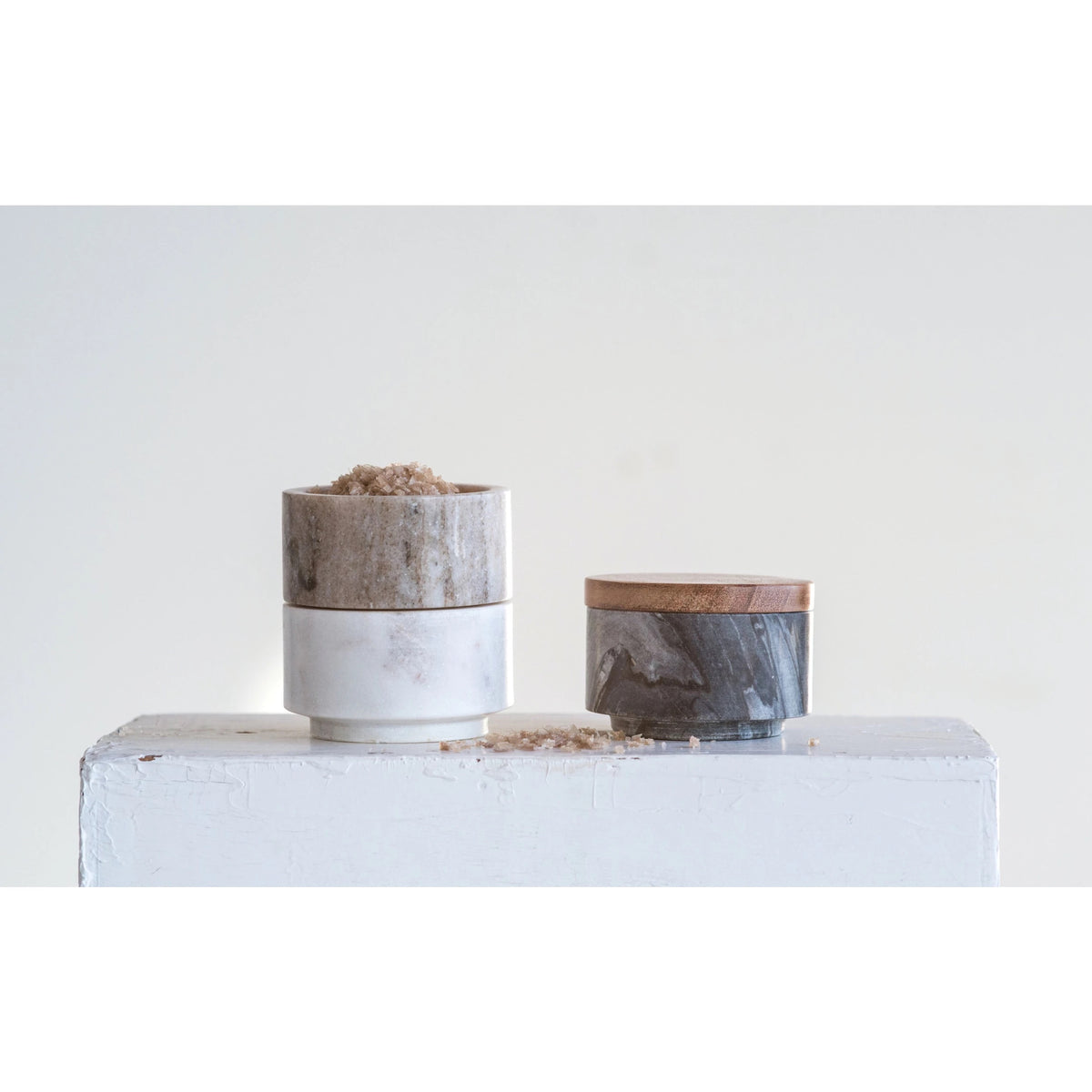 Stacking Marble Pinch Pots