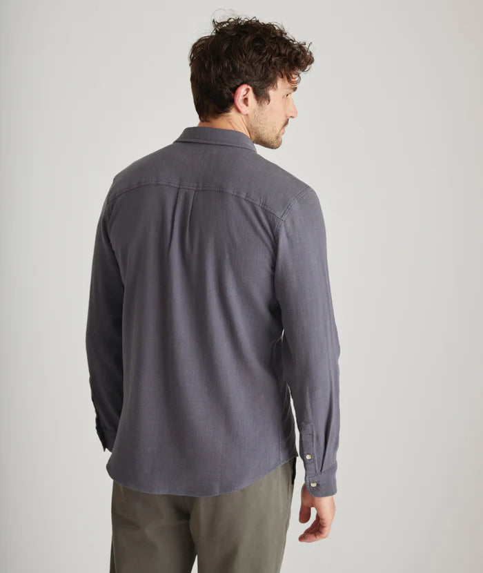 Rhett Stretch Selvage Long Sleeve Shirt - India Ink X-Large