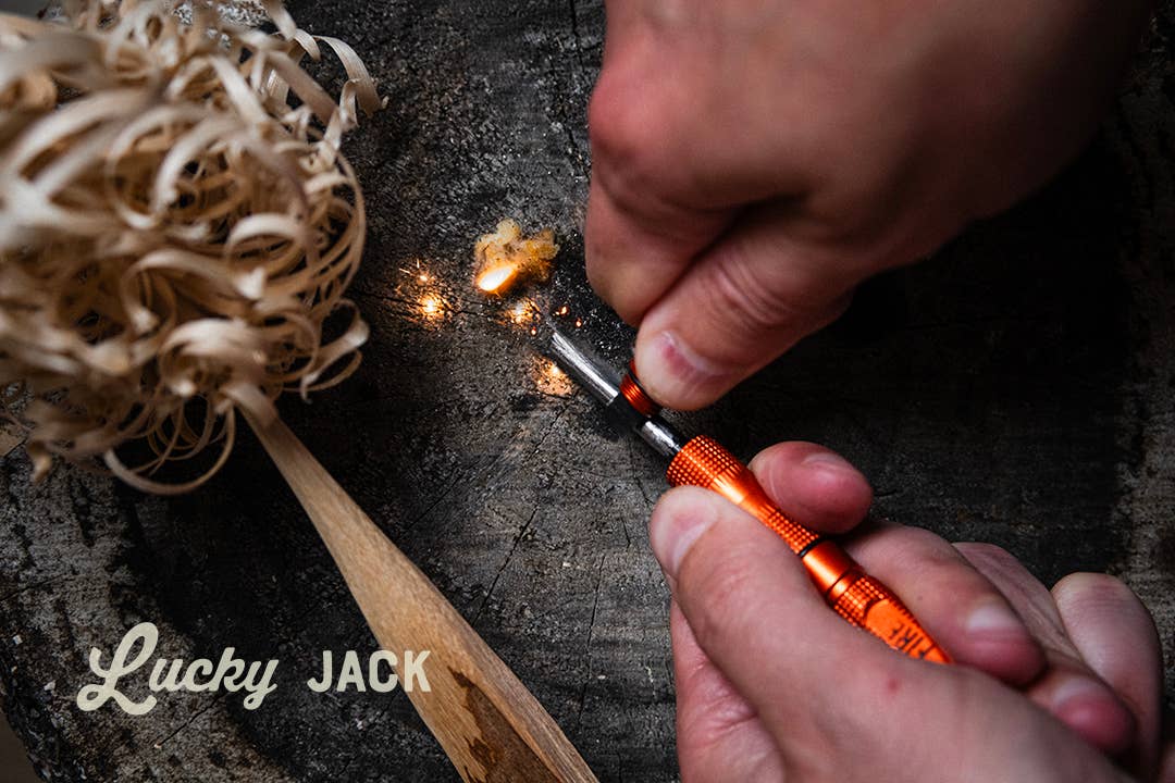 Emergency Fire Starter Pocket Fire Starter w/ Whistle