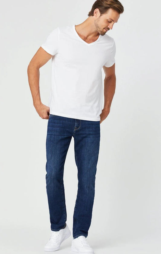Zach Straight Leg Denim - Dark Feather Blue