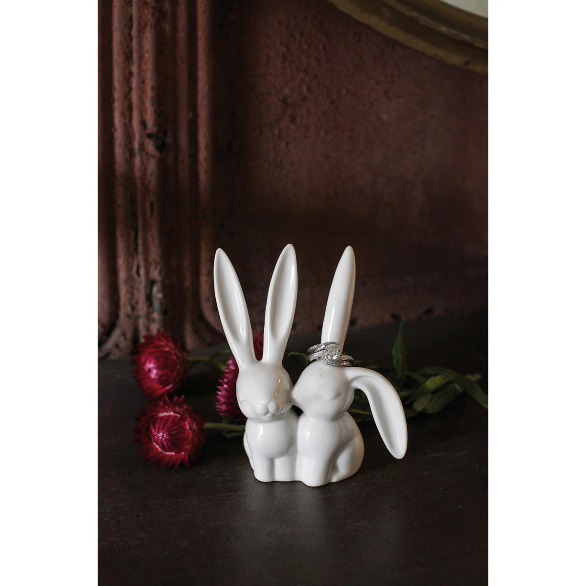 Ceramic Bunny Ring Holder