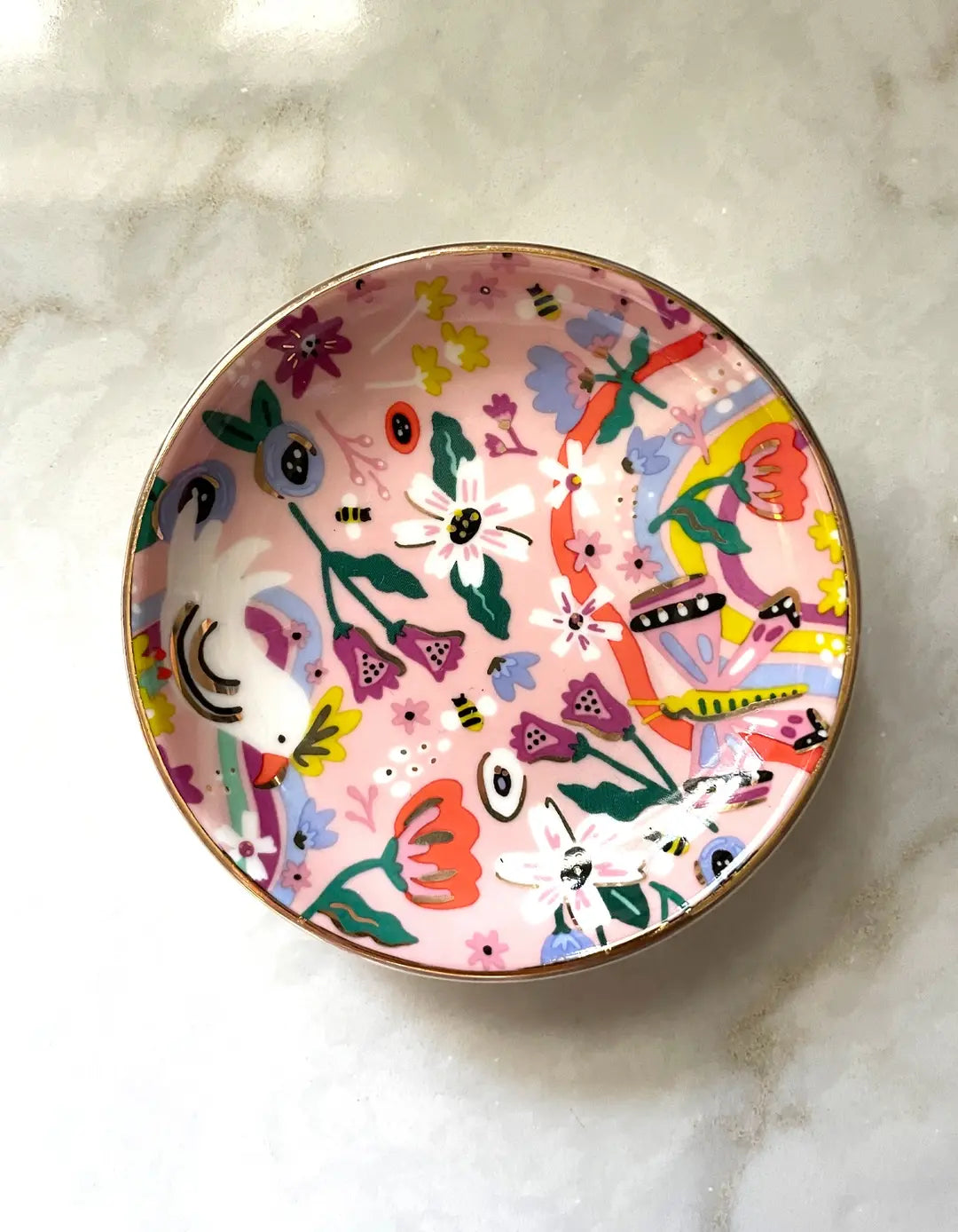 Hand-Painted Trinket Dish