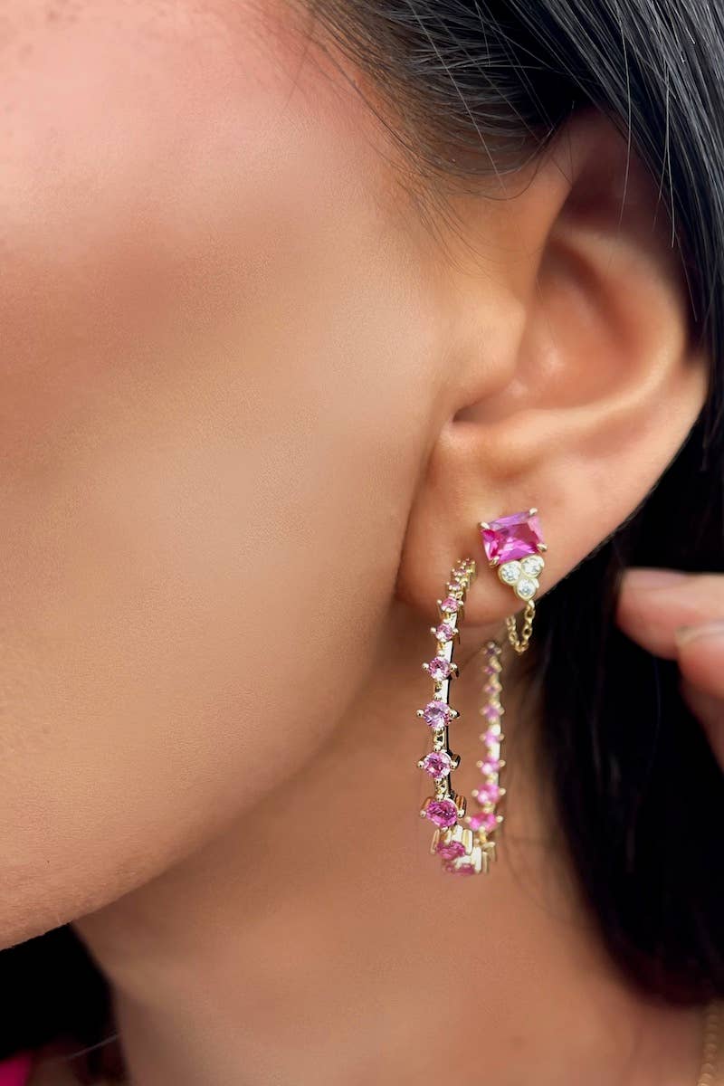 Shiva Earrings - Pink