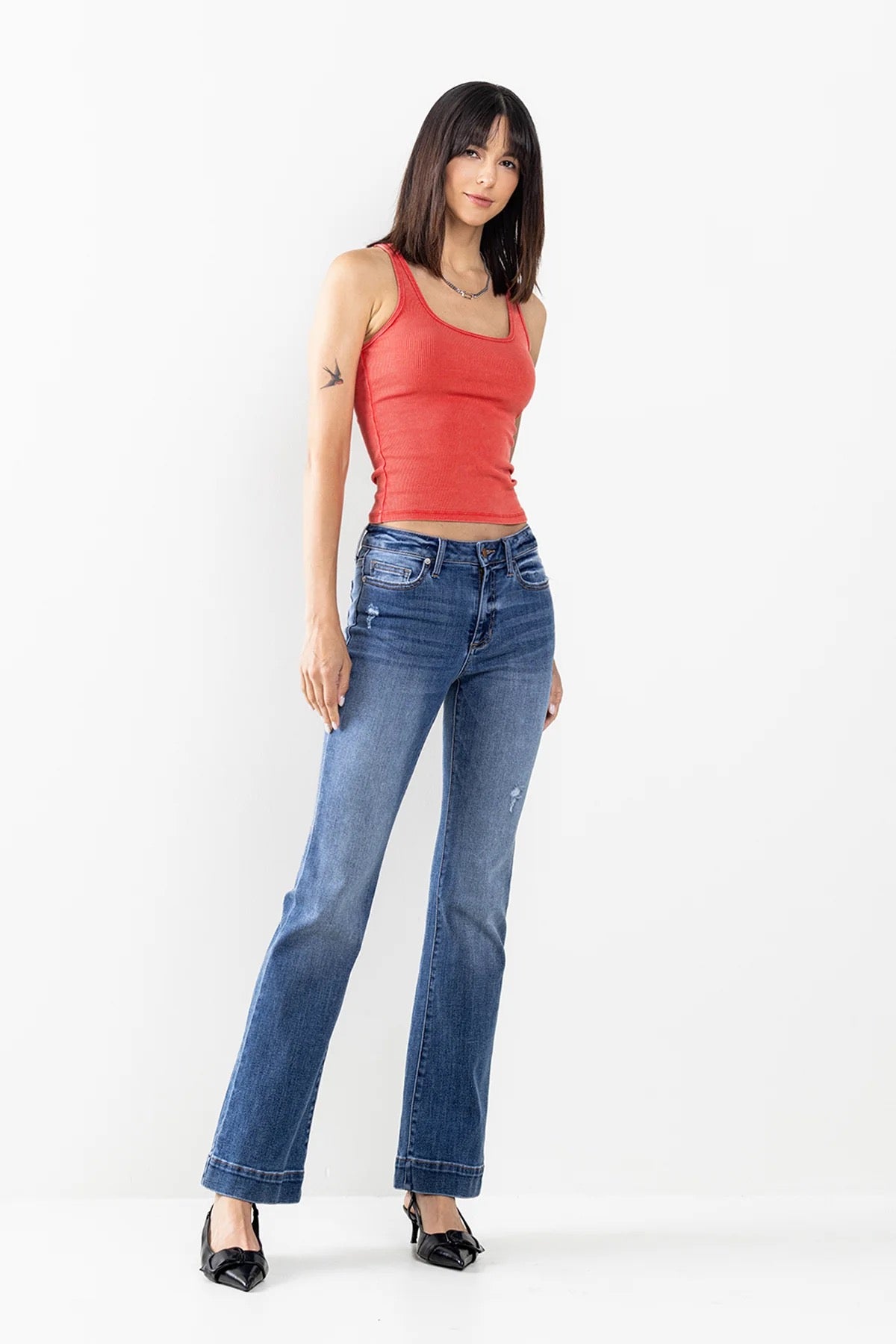 Lucy Mid-Rise Bootcut Denim 25