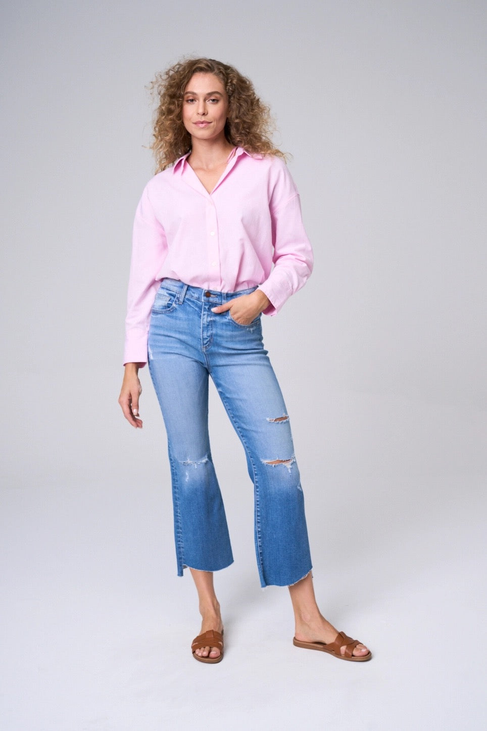 Victoria High Rise Kick Flare Denim 25