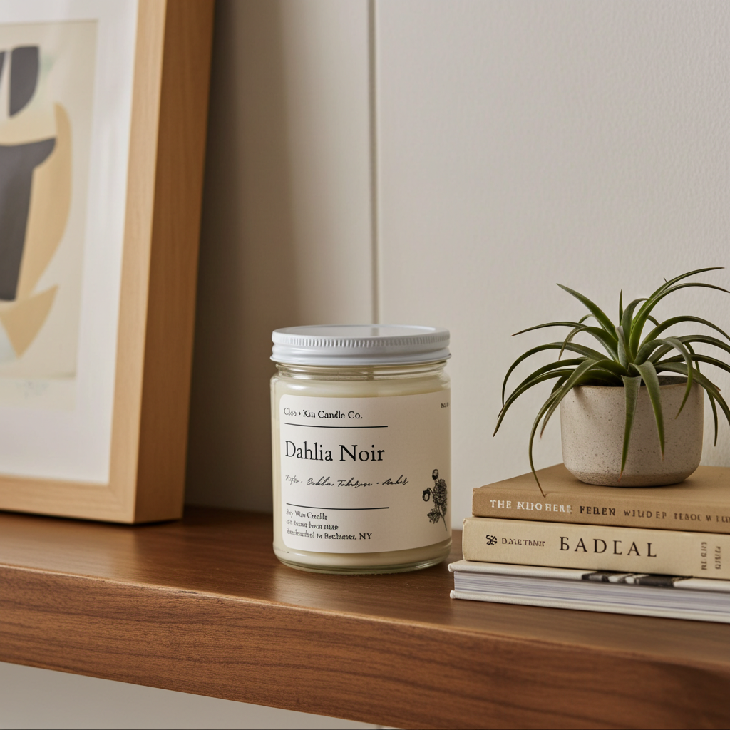 Cleo + Kin Candle Dahlia Noir