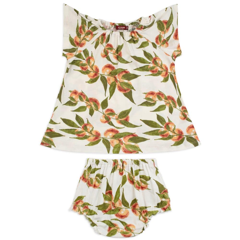 Organic Dress and Bloomer Set Water Lily 3-6m