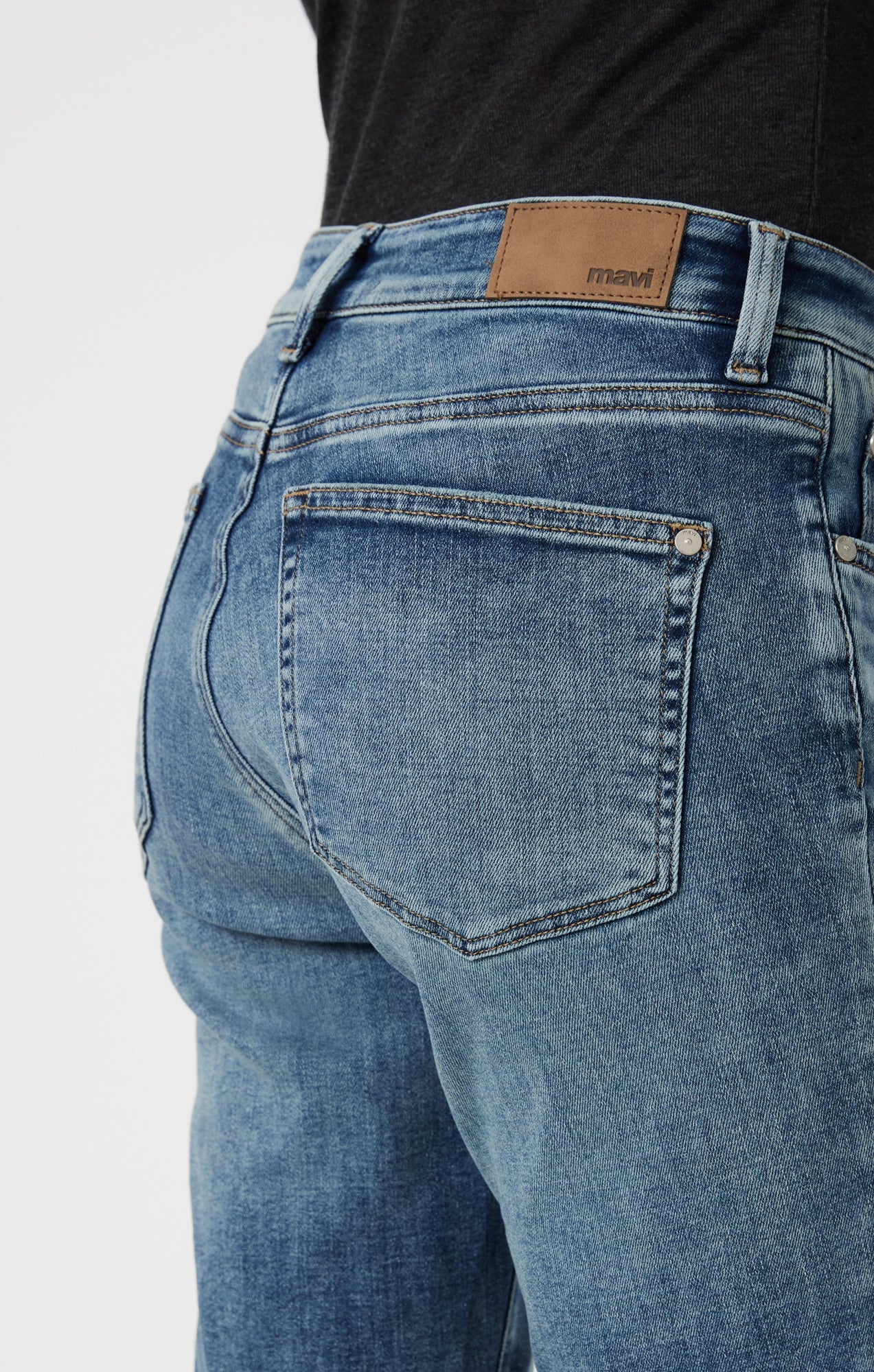 Kathleen - High Rise Slim Straight Denim - Feather Blue 24