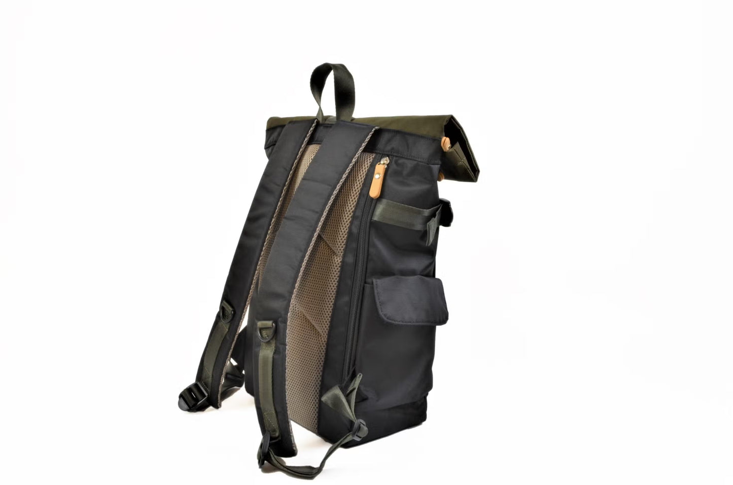 Rolltop Backpack Black Olive