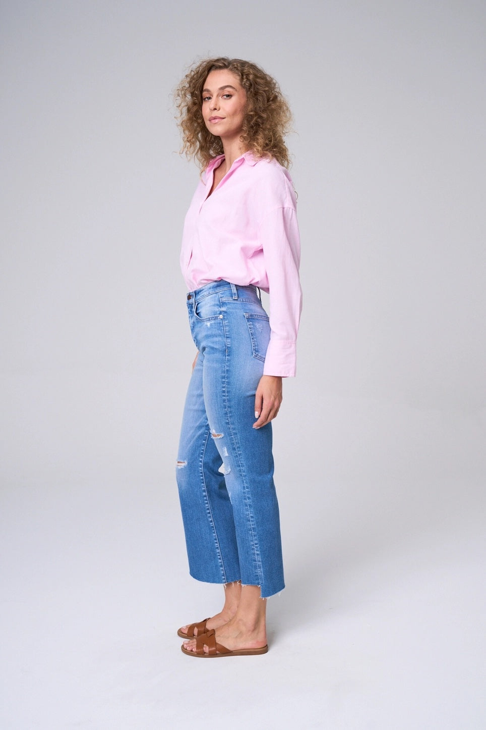 Victoria High Rise Kick Flare Denim 25