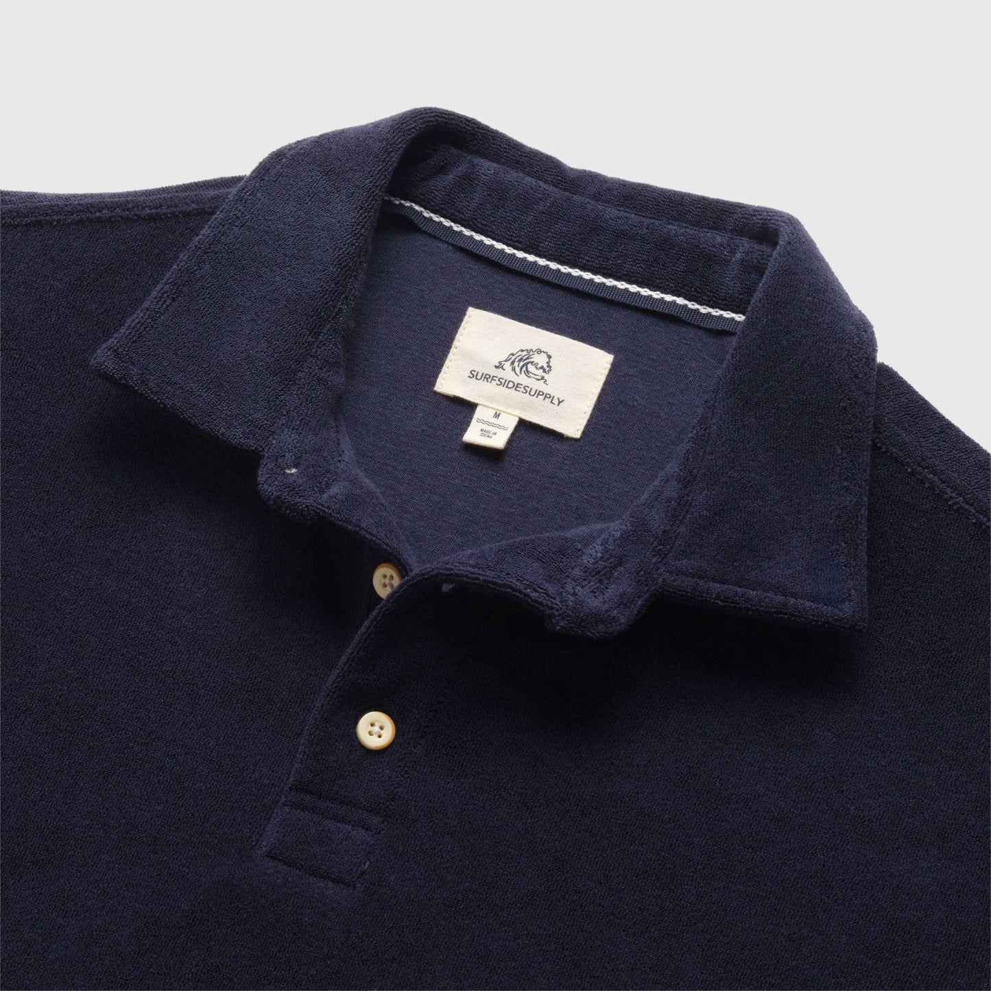 Ryan Saltwater Terry Polo - Navy Blazer