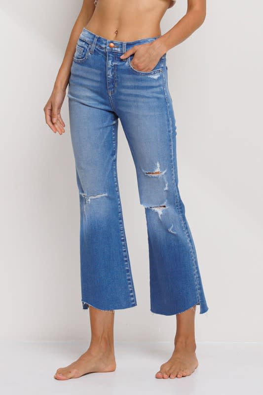 Victoria High Rise Kick Flare Denim 25