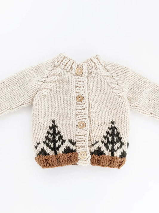 Forest Snow Cardigan Sweater 0-6 M