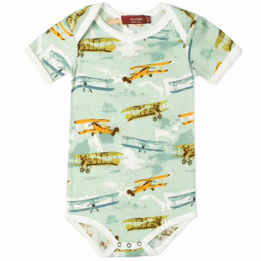 Vintage Planes Short Sleeve Onesie 6-12m