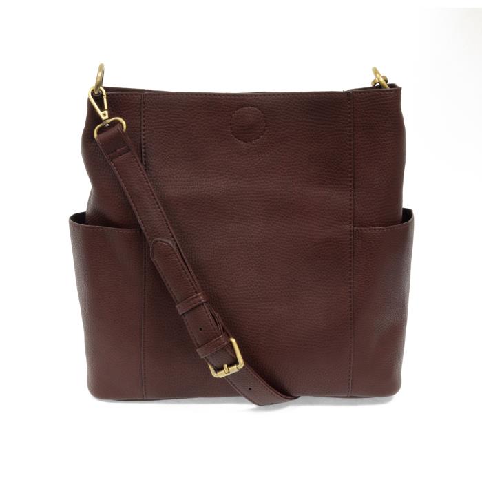 Kayleigh Side Pocket Bucket Bag Wine