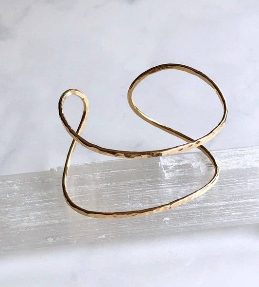 Hammered Wrap Adjustable Cuff