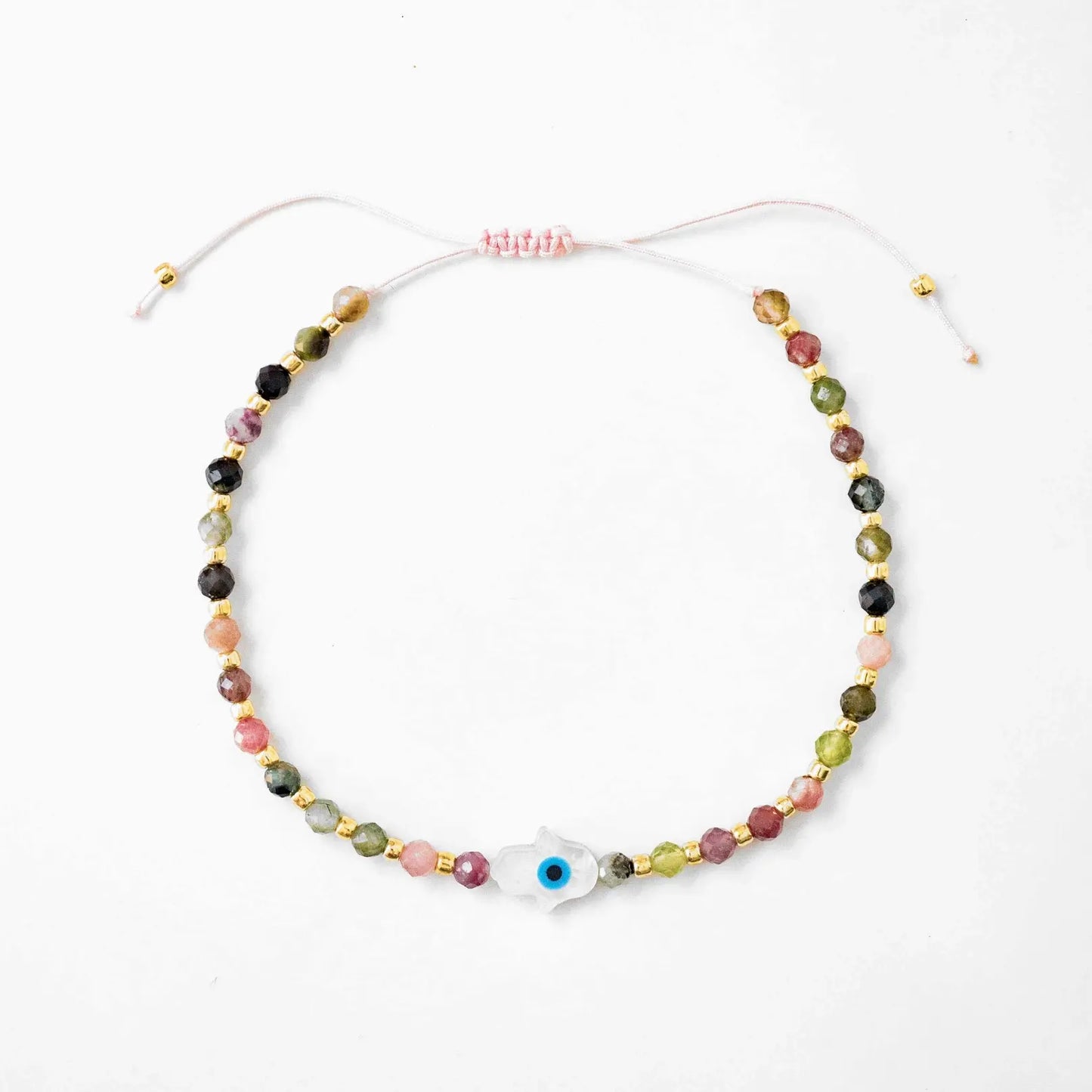 Hamsa Gemstone Bracelet