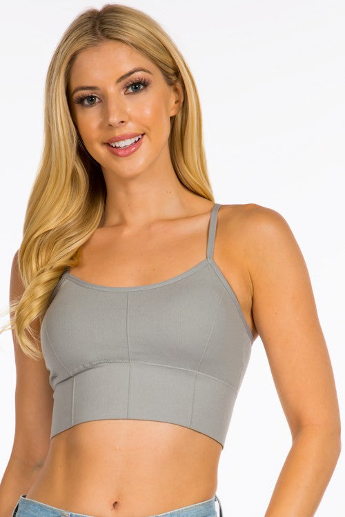 Sarah Seamless Scoop Neck Bralette Black