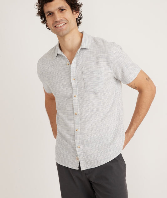 Samuel Striped Stretch Button Down Small