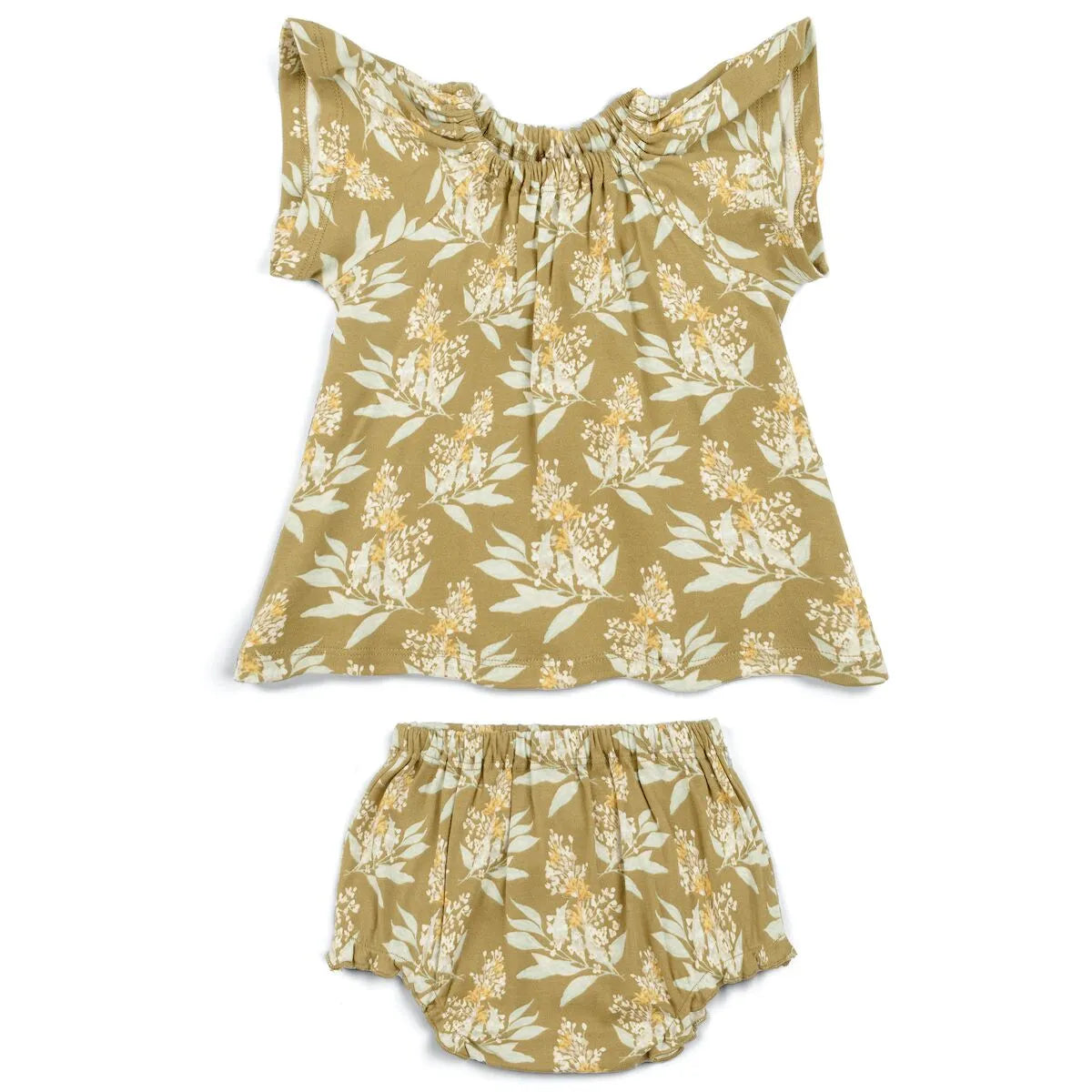 Organic Dress and Bloomer Set Water Lily 3-6m