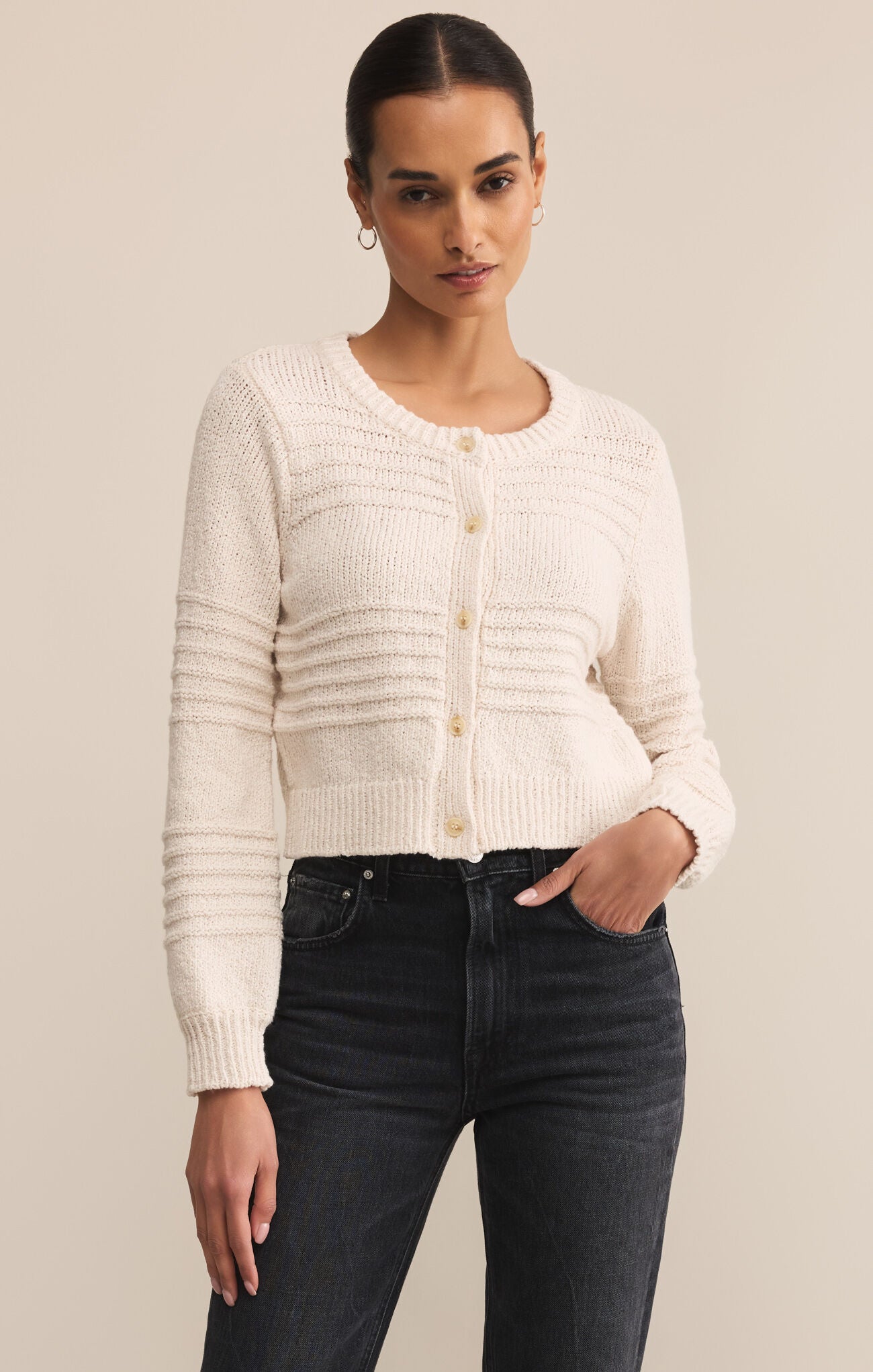 Betsy Between The Lines Cardigan