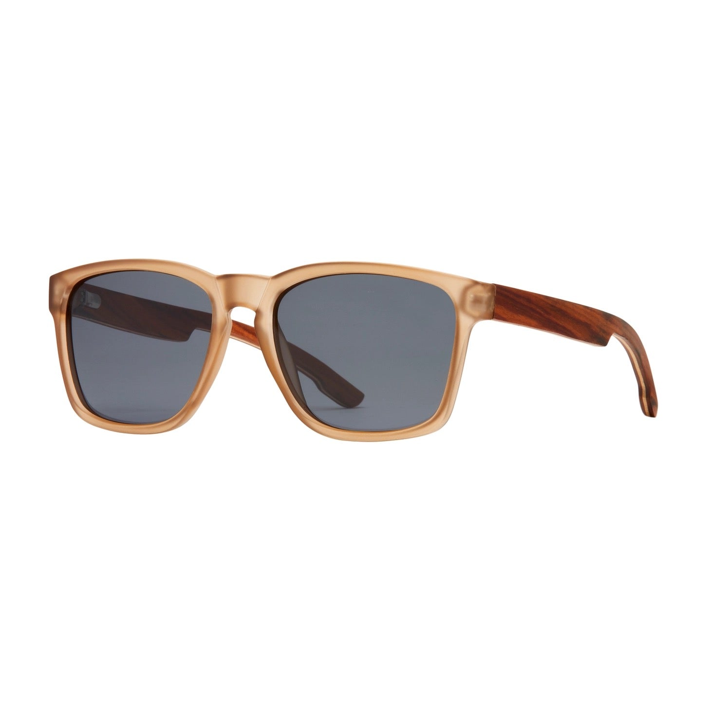 Chandler Polarized Sunglasses - Frost Brown + Zebra Wood