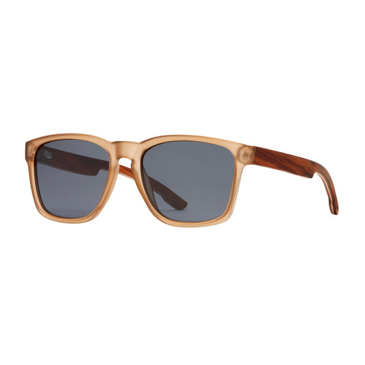 Chandler Polarized Sunglasses - Frost Brown + Zebra Wood