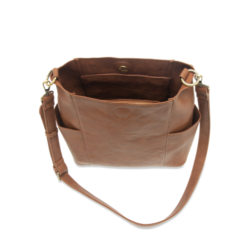 Kayleigh Side Pocket Bucket Bag Wine