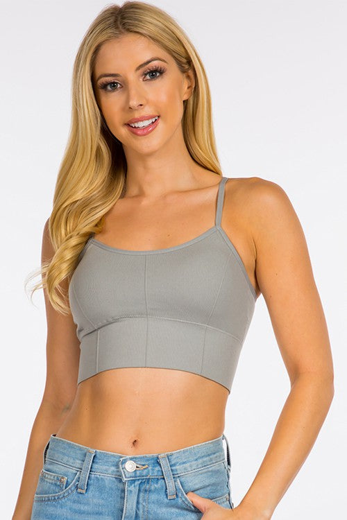 Sarah Seamless Scoop Neck Bralette Black