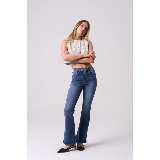 Trista High Rise Ultra Stretch Flare Denim 25