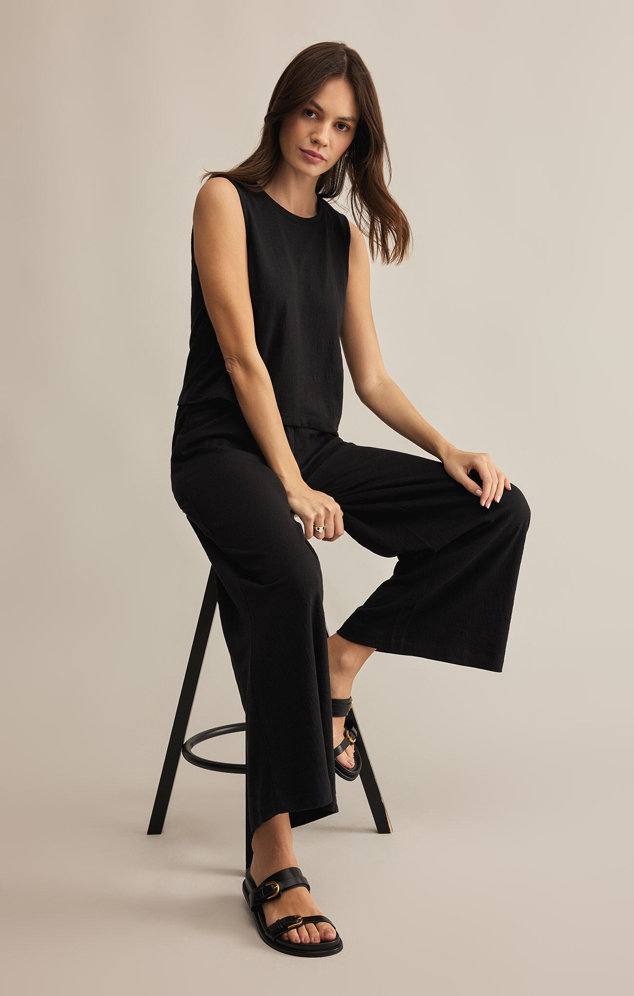 Scout Textured Slub Pant Black X-Small