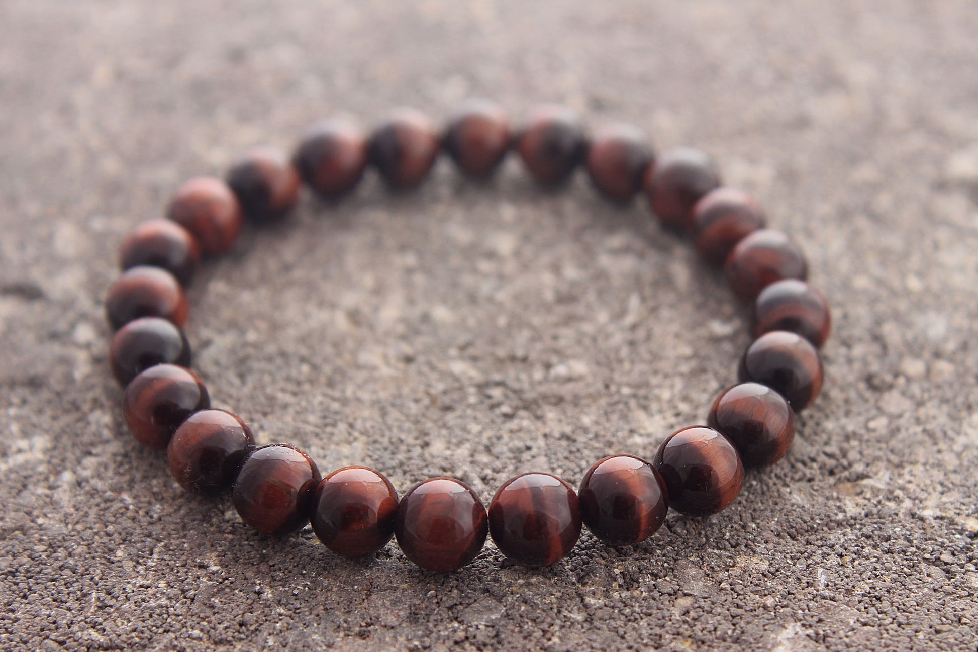 Kelan Tigers Eye Bracelet - Red