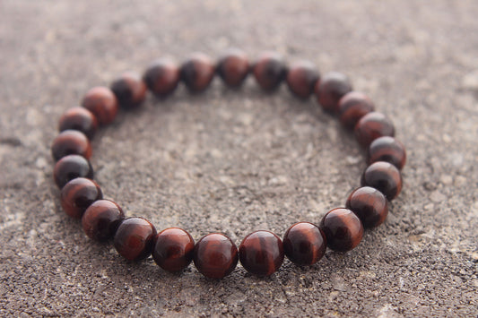 Kelan Tigers Eye Bracelet - Red