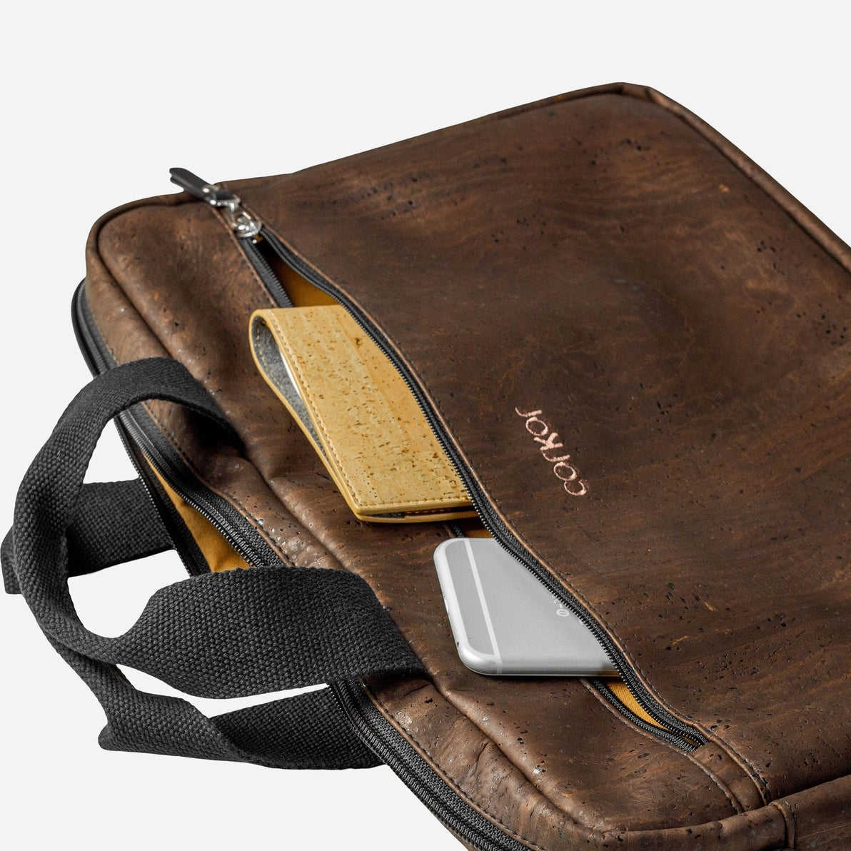 Laptop Briefcase Cork - 14" Laptop - Brown