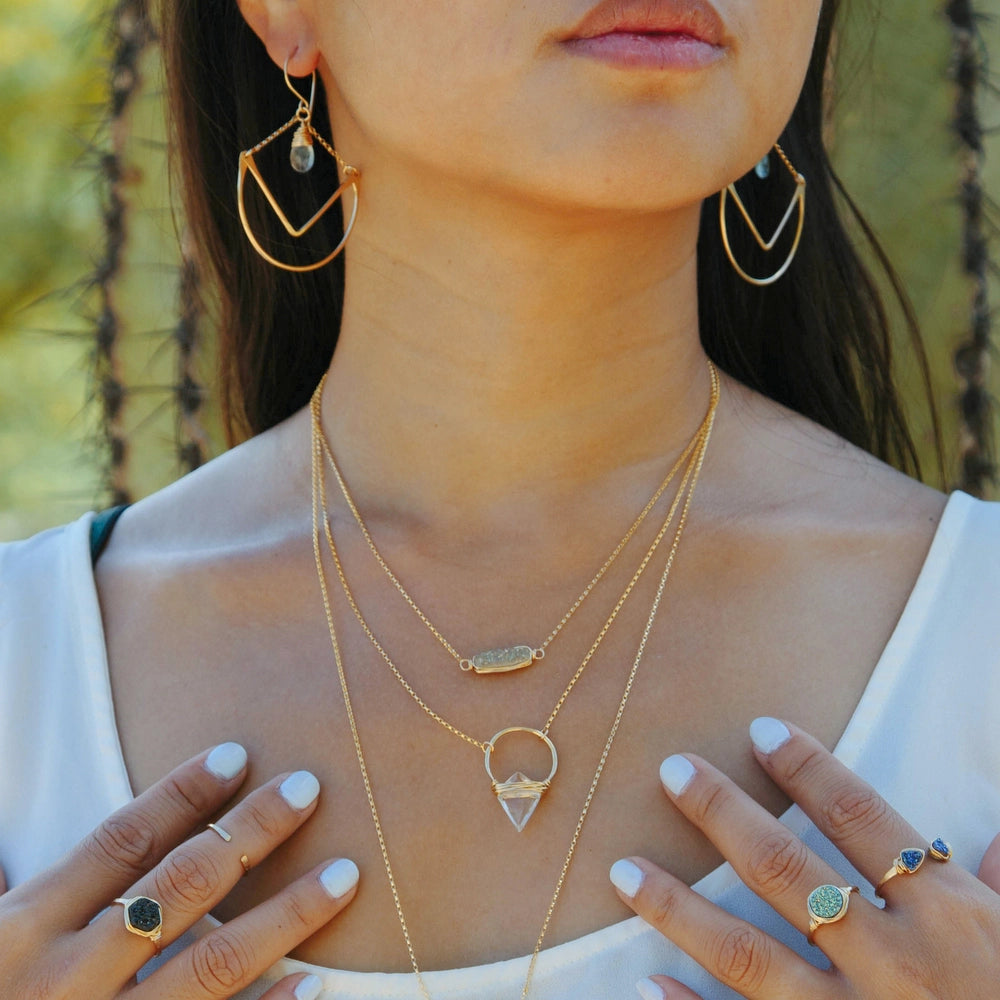 Albatross Necklace - Crystal Quartz