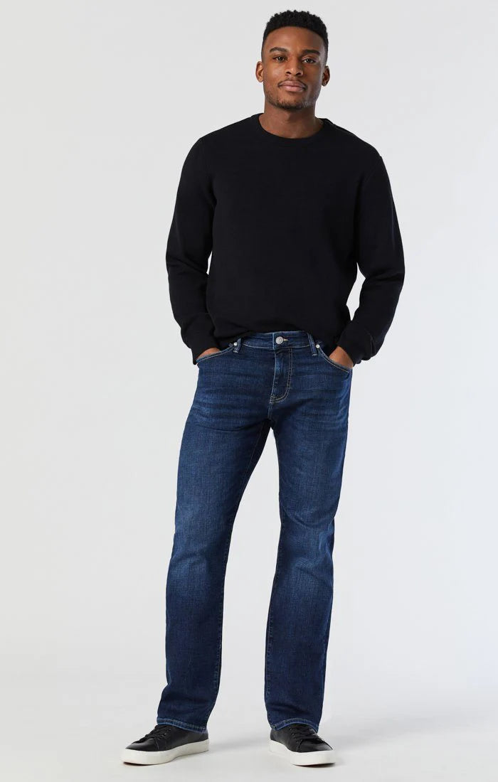 Marcus Slim Straight Leg Denim - Deep Organic Blue