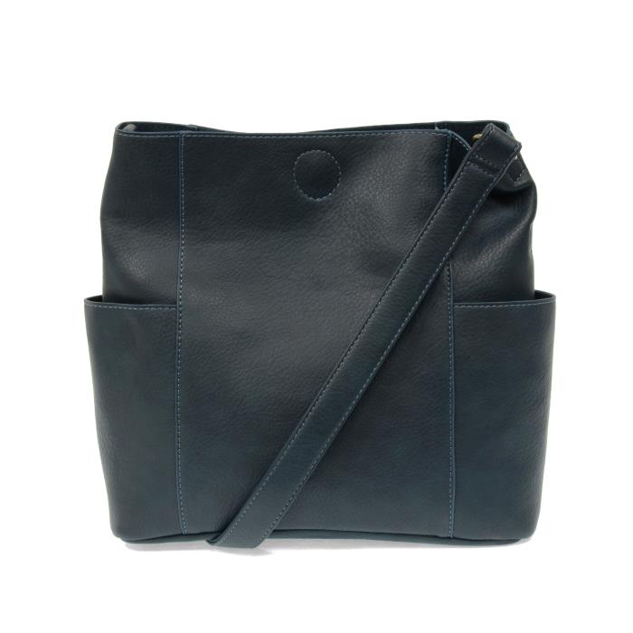 Kayleigh Side Pocket Bucket Bag Wine