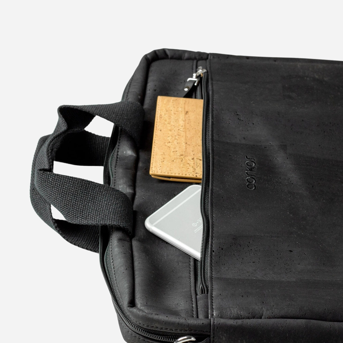 Laptop Briefcase Cork - 14" Laptop - Brown