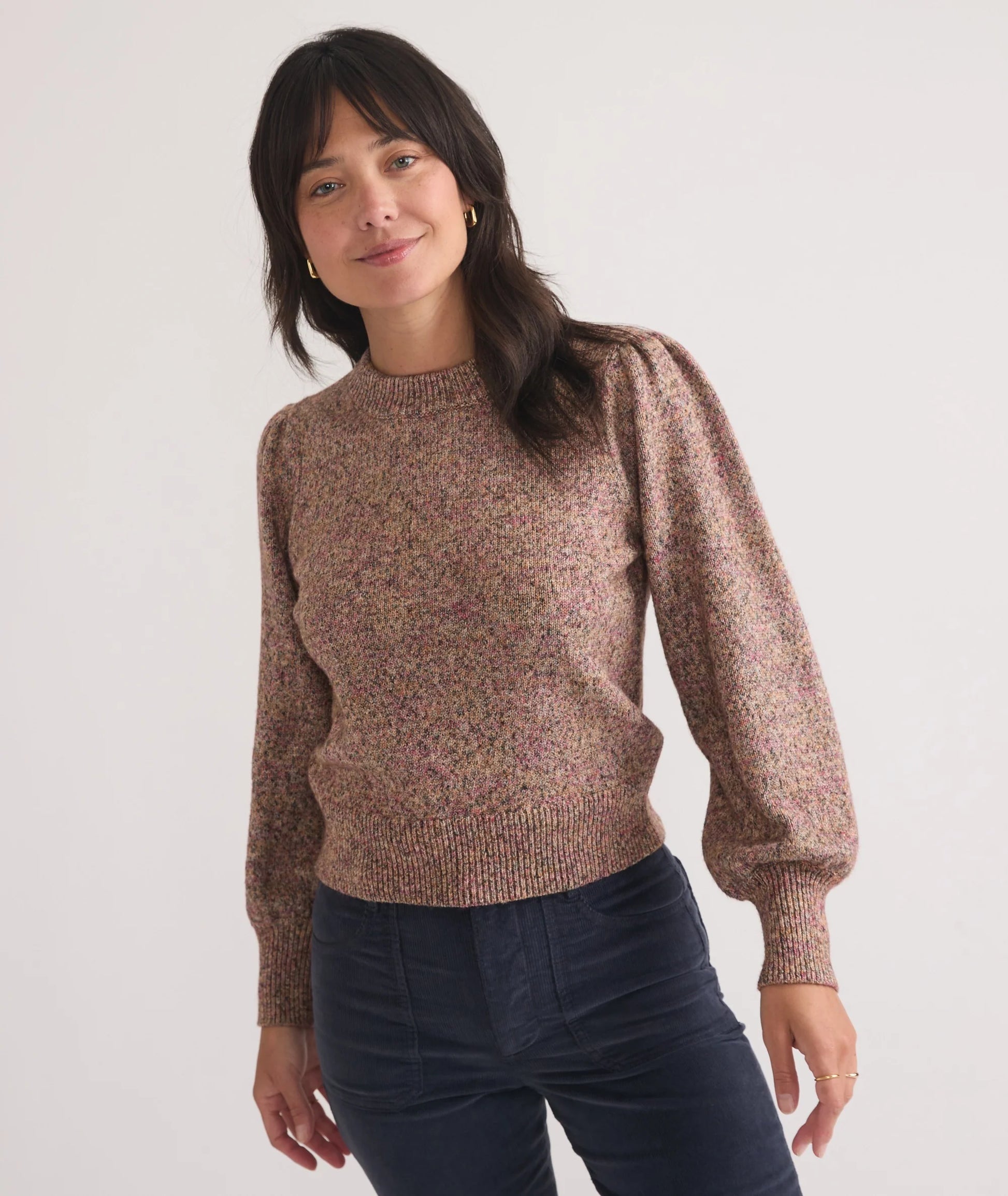 Alma Puff Sleeve Sweater Small
