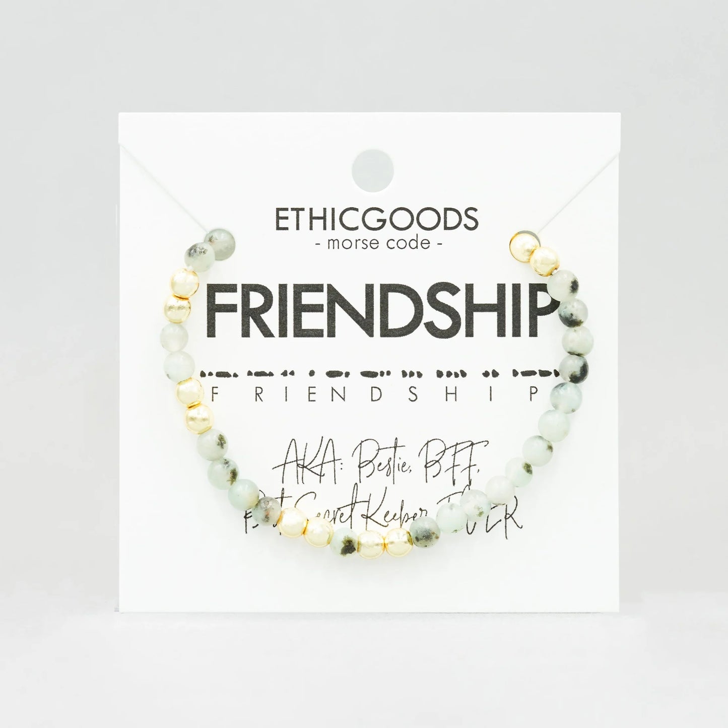 Gold - Morse Code Bracelet Friendship