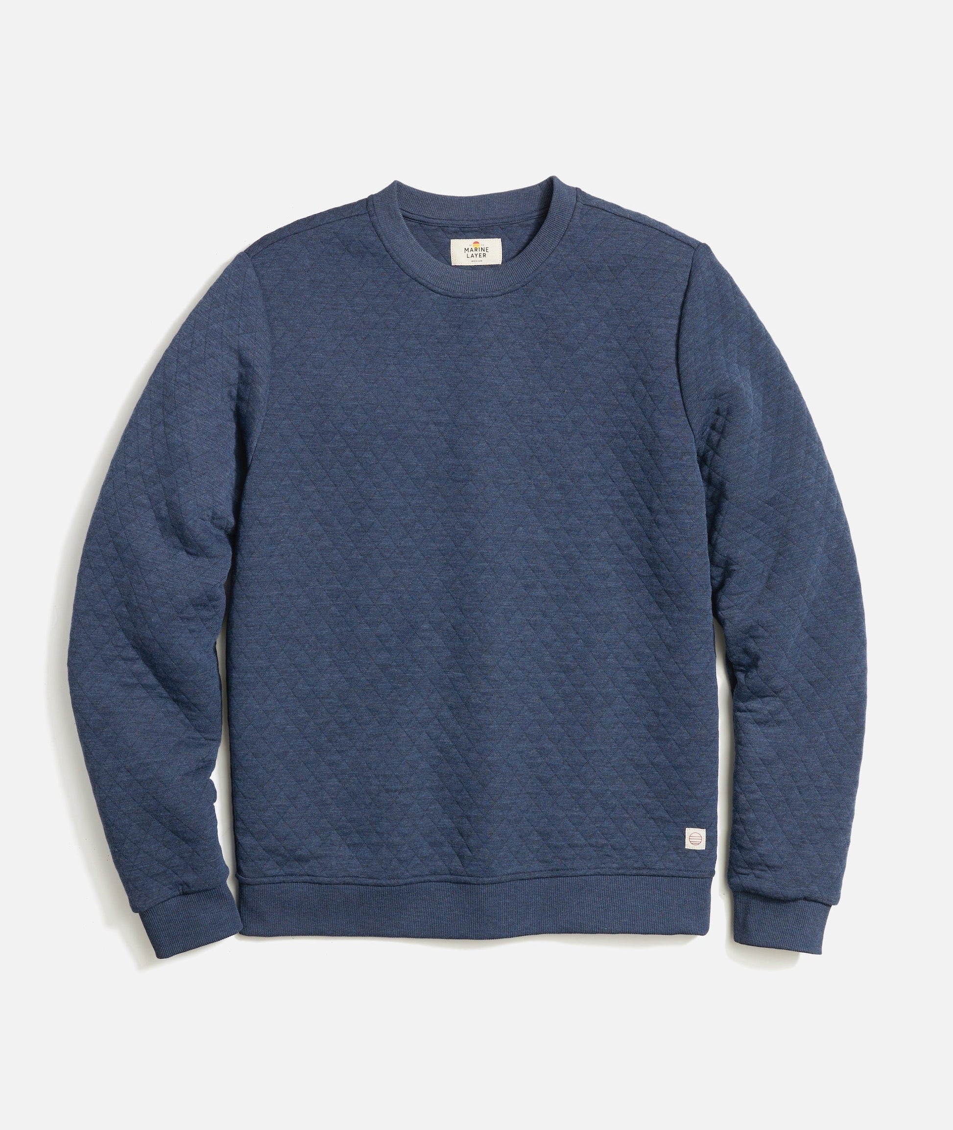 Jordan Corbet Quilted Crewneck - Navy Medium