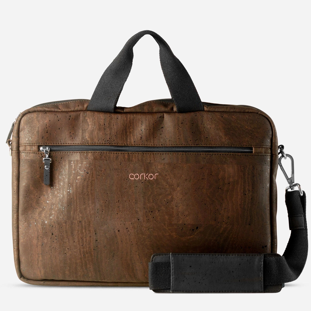 Laptop Briefcase Cork - 14" Laptop - Brown