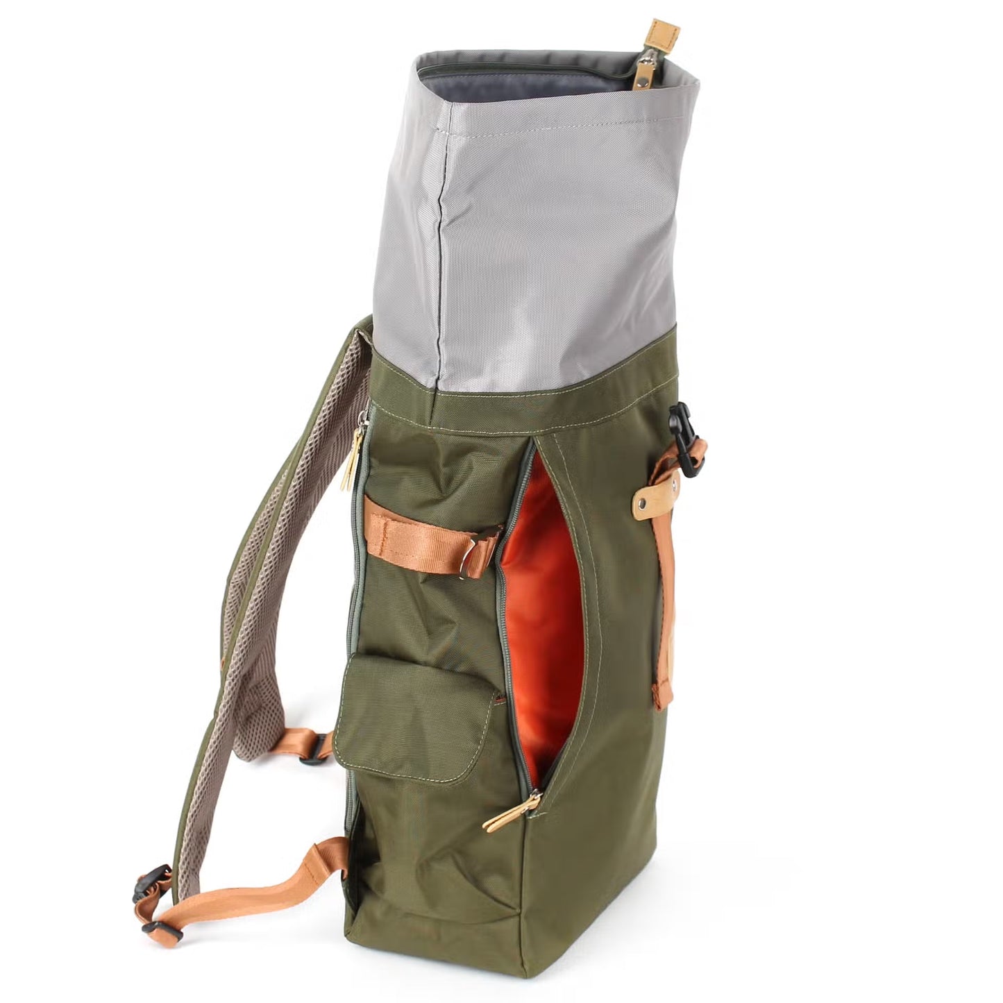 Rolltop Backpack Black Olive