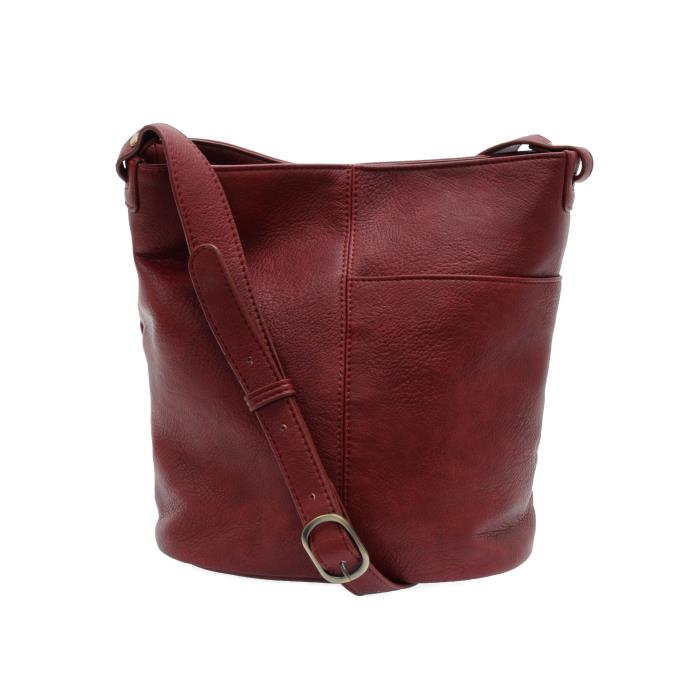 Bindi Front Slip Pocket Bucket Crosbody Bag