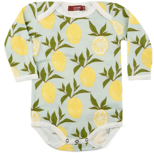 Lemon Long Sleeve Onesie 3-6m
