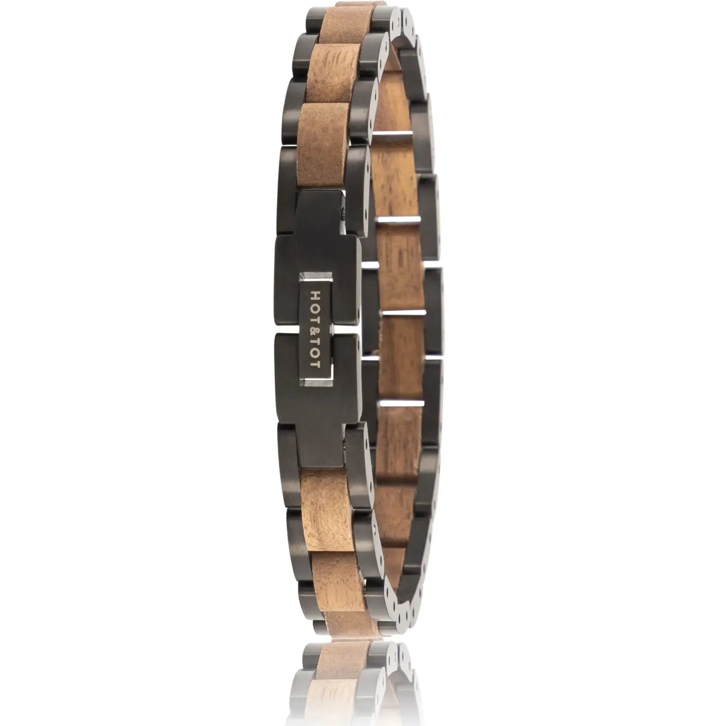 Handcrafted Sustainable Walnut Wood Bracelet - Viper