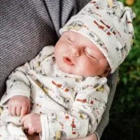 Cozy Vintage Balloons Knotted Beanie Hat 3-6M