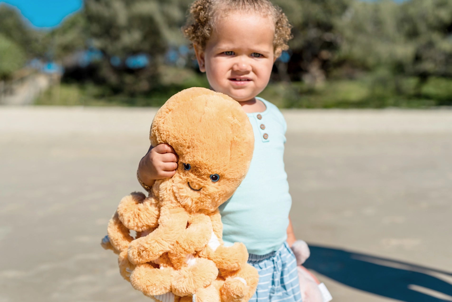 Gold Ollie Octopus Plush