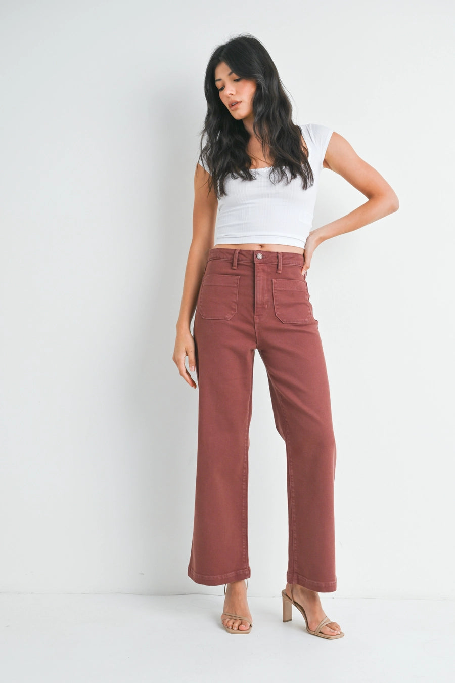 Katrina Mini Patch Pocket Ankle Pant 24
