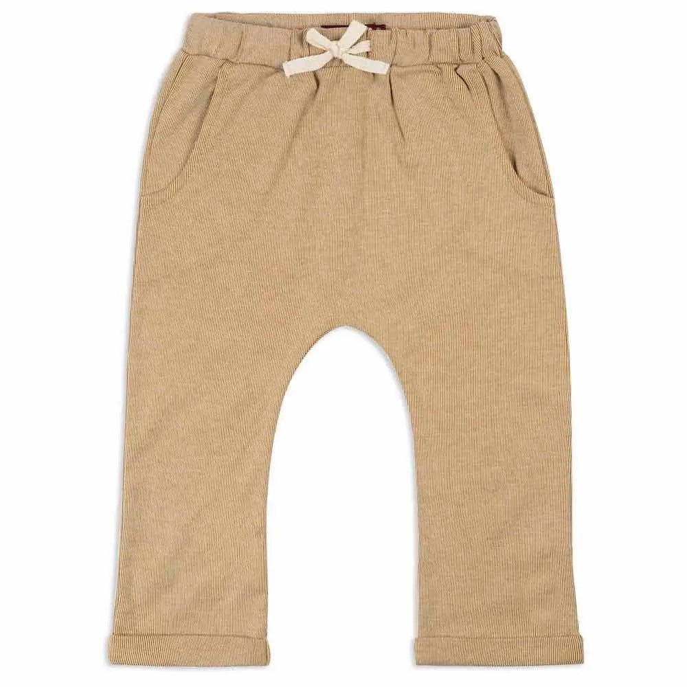 Organic Jogger - Rust Pinstripe 3 - 6m